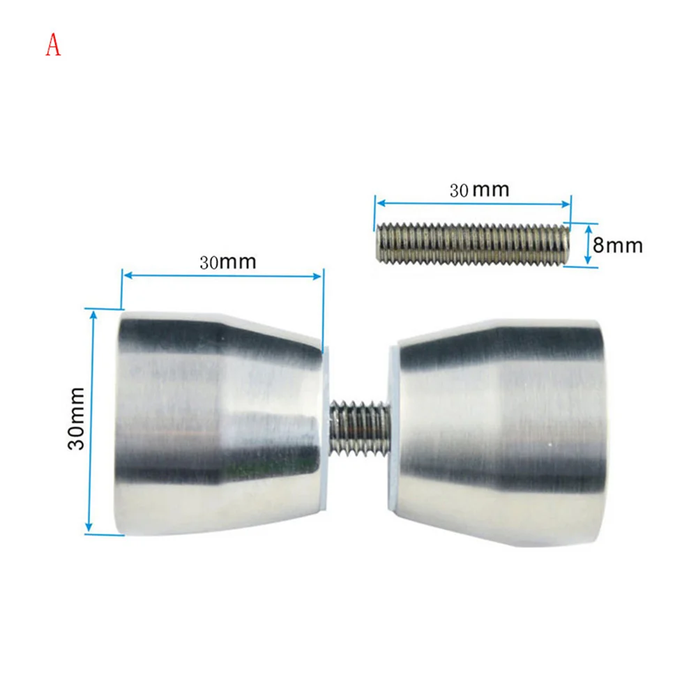 Дверная ручка из нержавеющей стали стеклянная дверная съемник кнопка душевая