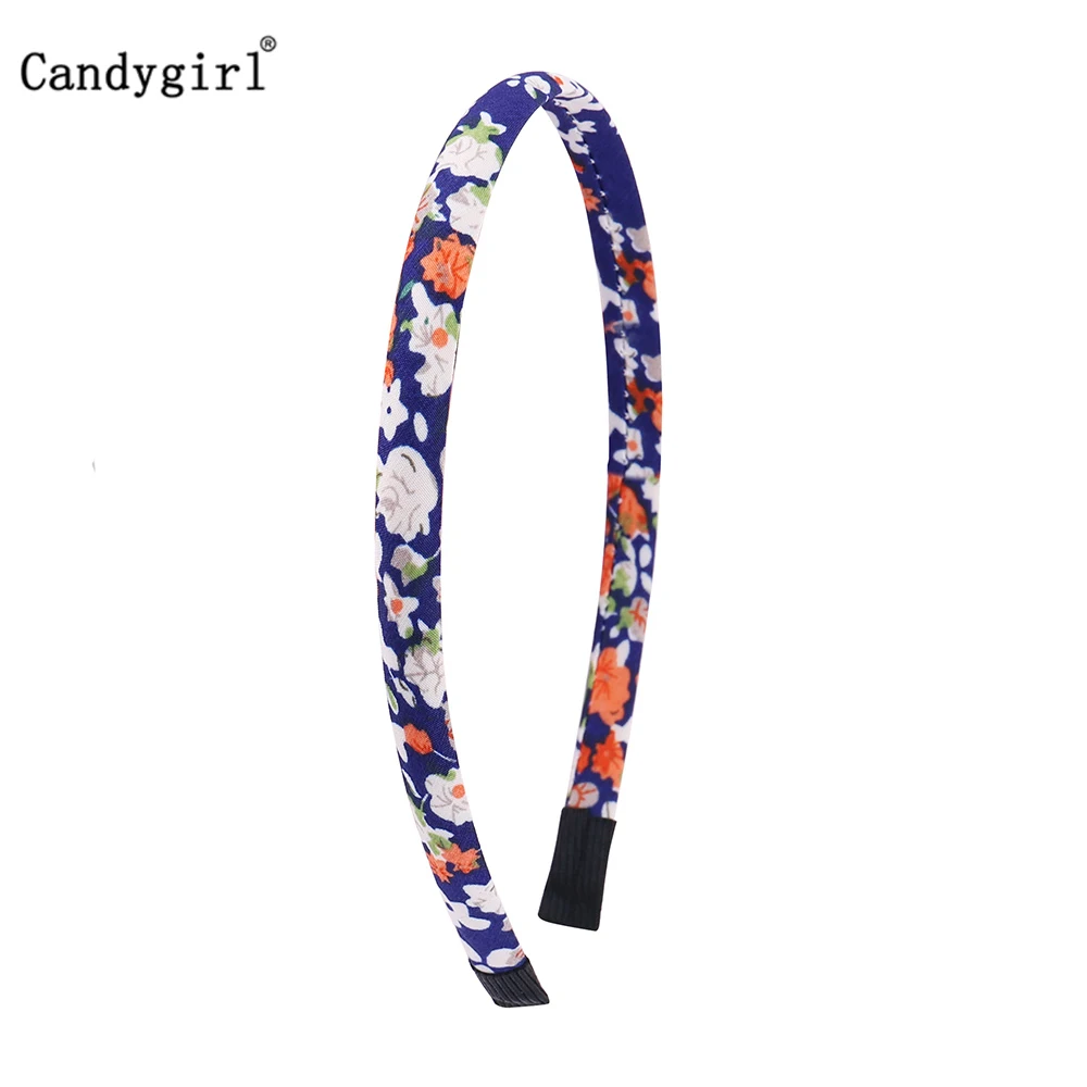 12pcs Flower DIY Ribbon Hairband Women Girl Covered Hair Accessories Headpieces Satin Polyester Jewelry Headbands boho Headwear