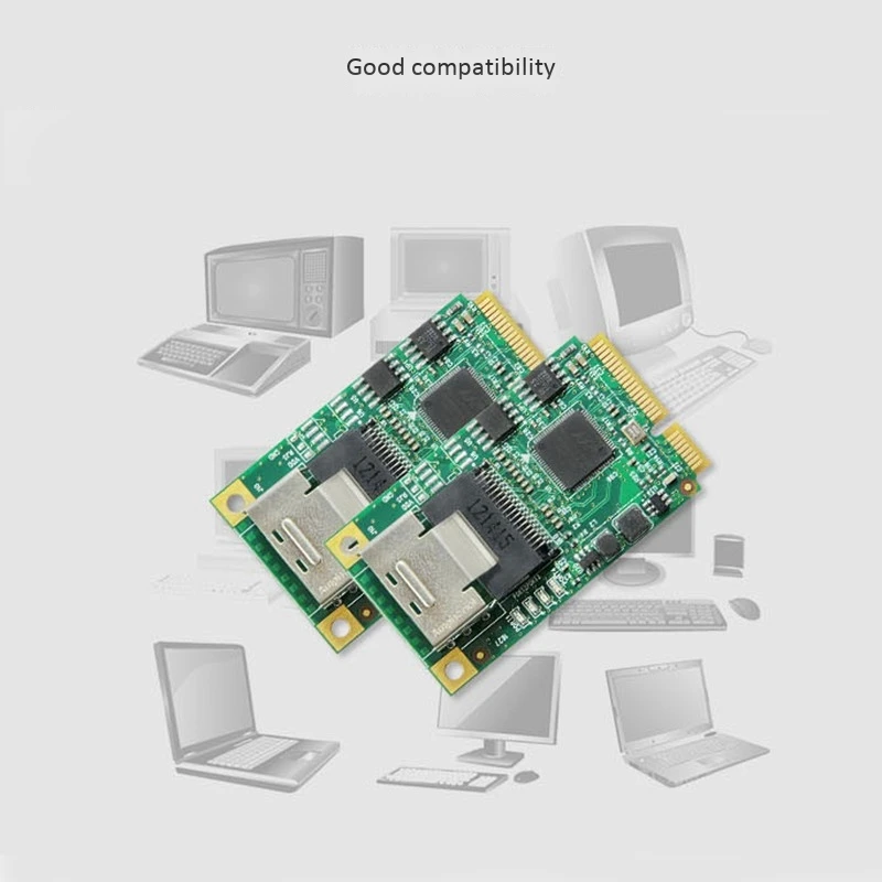 MINI PCIe на телефон 4 порта 6 Гбит/с поддержка портов CD библиотеки башни небольшие