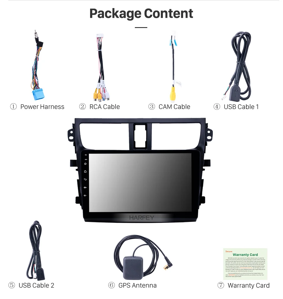 Cheap Harfey Car GPS Radio Player Android 8.1 Navi 9" Stereo for Suzuki Celerio 2015-2018 Head Unit with AUX support OBD2 SWC Carplay 15