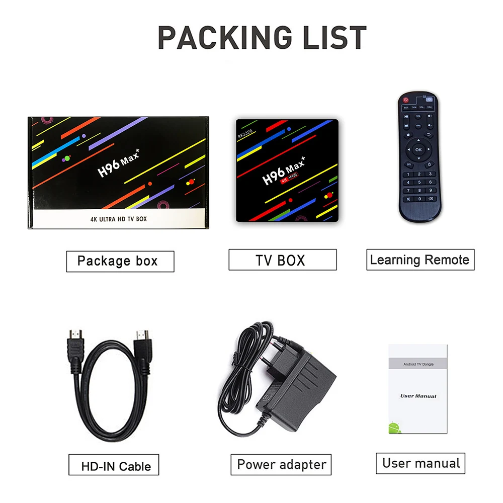 H96 MAX Plus Smart tv Box Android 9,0 tv Box 2 ГБ/4 Гб ram 16 Гб/32 ГБ/64 Гб rom RK3328 4K H.265 USB3.0 2,4G/5,8G WiFi телеприставка