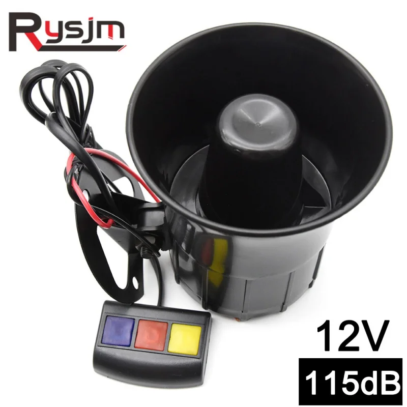 115dB 12V 3 Tone Sound Loud Car Horn Motorcycle Warning Alarm Police Fire Siren Speaker Automotive Accessories Moto 20W | Автомобили и