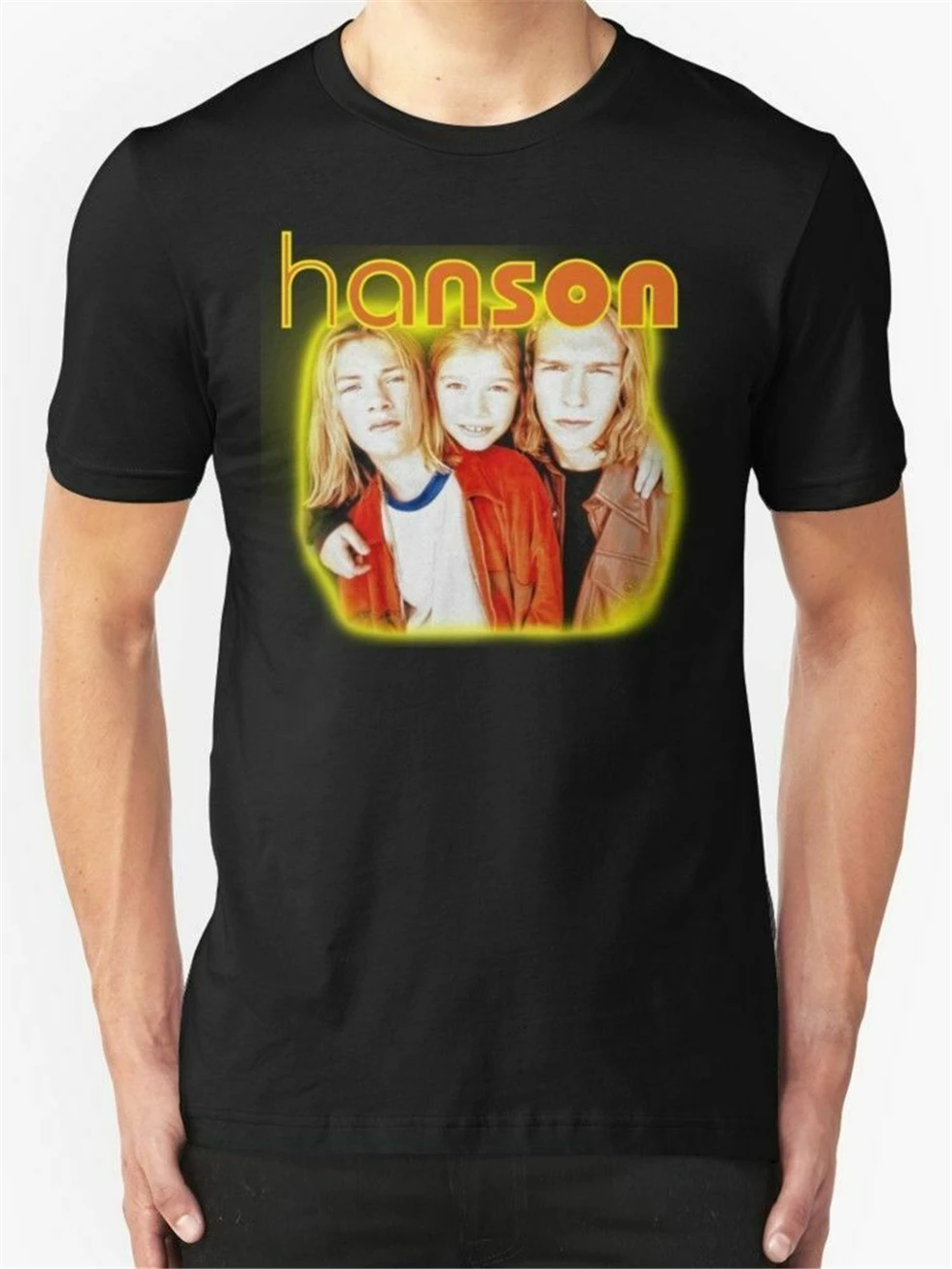 Новые мужские черные футболки Hanson рубашки размер S- 2Xl по индивидуальному заказу |
