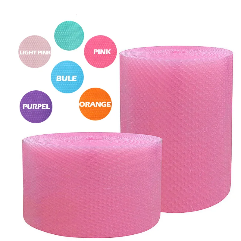 5M X 20Cm Trái Tim Hồng-Hình Chống Sốc Bọt Khí Cuộn Bọc Dự Tiệc Quà Tặng Màng Bảo Vệ Quy Cách Đóng Gói trang Trí Đám Cưới Màng