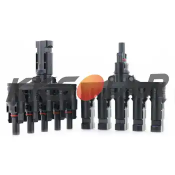 

Solar Panel T Branch Connectors Cable Coupler Combiner - 1 Male to 5 Female(M/5F) and 1 Female to 5 Male(F/5M)