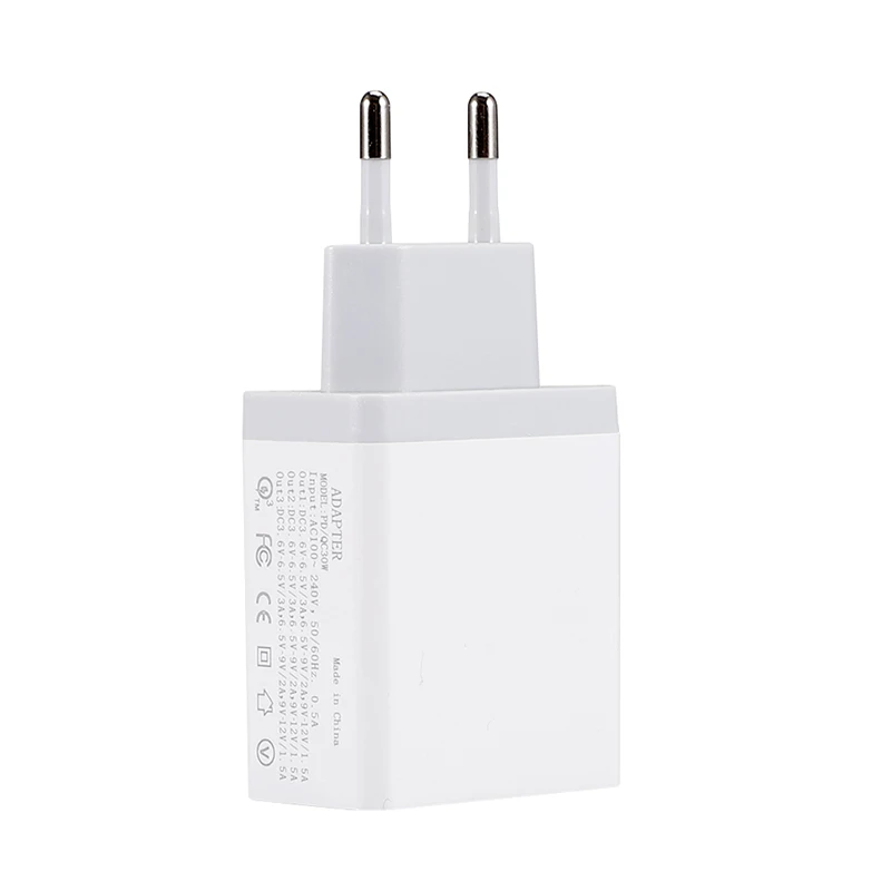 Одно U QC3.0 PD быстрое зарядное устройство для iPhone 11/pro samsung PD Quick Charge 3,0 зарядное устройство для xiaomi 9 HUAWEI mate p30 30w зарядное устройство - Тип штекера: eu white