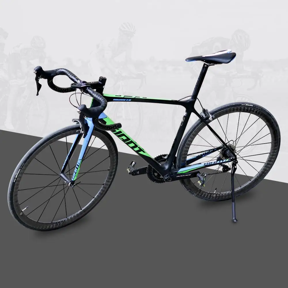 Велосипедная подставка Soporte Bicicleta Kickstand углеродное волокно Нескользящая ножная подошва Аксессуары для велосипеда Регулируемый дизайн быстрая установка