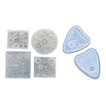 

4 pack Silicone Resin Jewelry Molds jewelry making with 2 Piece Epoxy Resin Mold Butterfly Pendant Mold