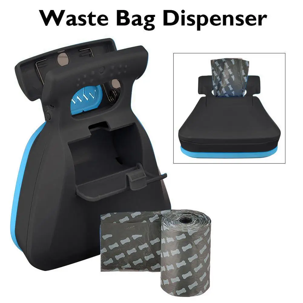 2 в 1 Pet Pooper Scooper Набор для уборки туалета домашних животных складной дозатор