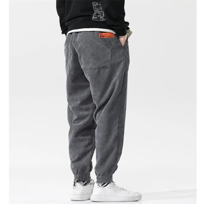 Nowa wiosna męskie spodnie 2021 w pasie spodnie sztruksowe moda Streetwear Outdoor męskie spodnie do joggingu Pantalones Para Hombres 4 Nowa wiosna męskie spodnie 2021 w pasie spodnie sztruksowe moda Streetwear Outdoor męskie spodnie do joggingu Pantalones Para Hombres 4