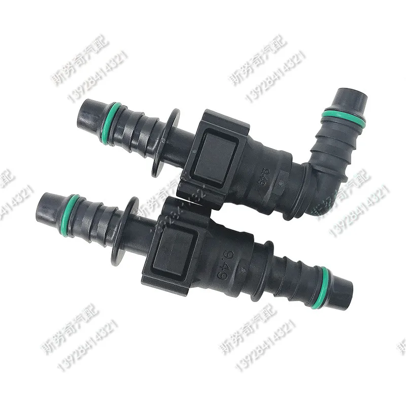 9.49mm-ID8 SAE 3/8 Fuel pipe fittings auto Fuel line quick connector plastic gasoline female male connector 10SET a lot