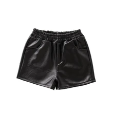 

VIDMID Girls Pu Leather Shorts Baby Kids Children Fashion Wear Black shorts P6118