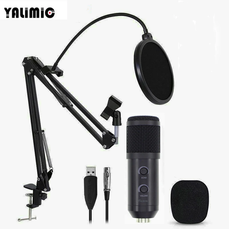 BM900 Podcast Recording microphone with Stand Professional Condenser