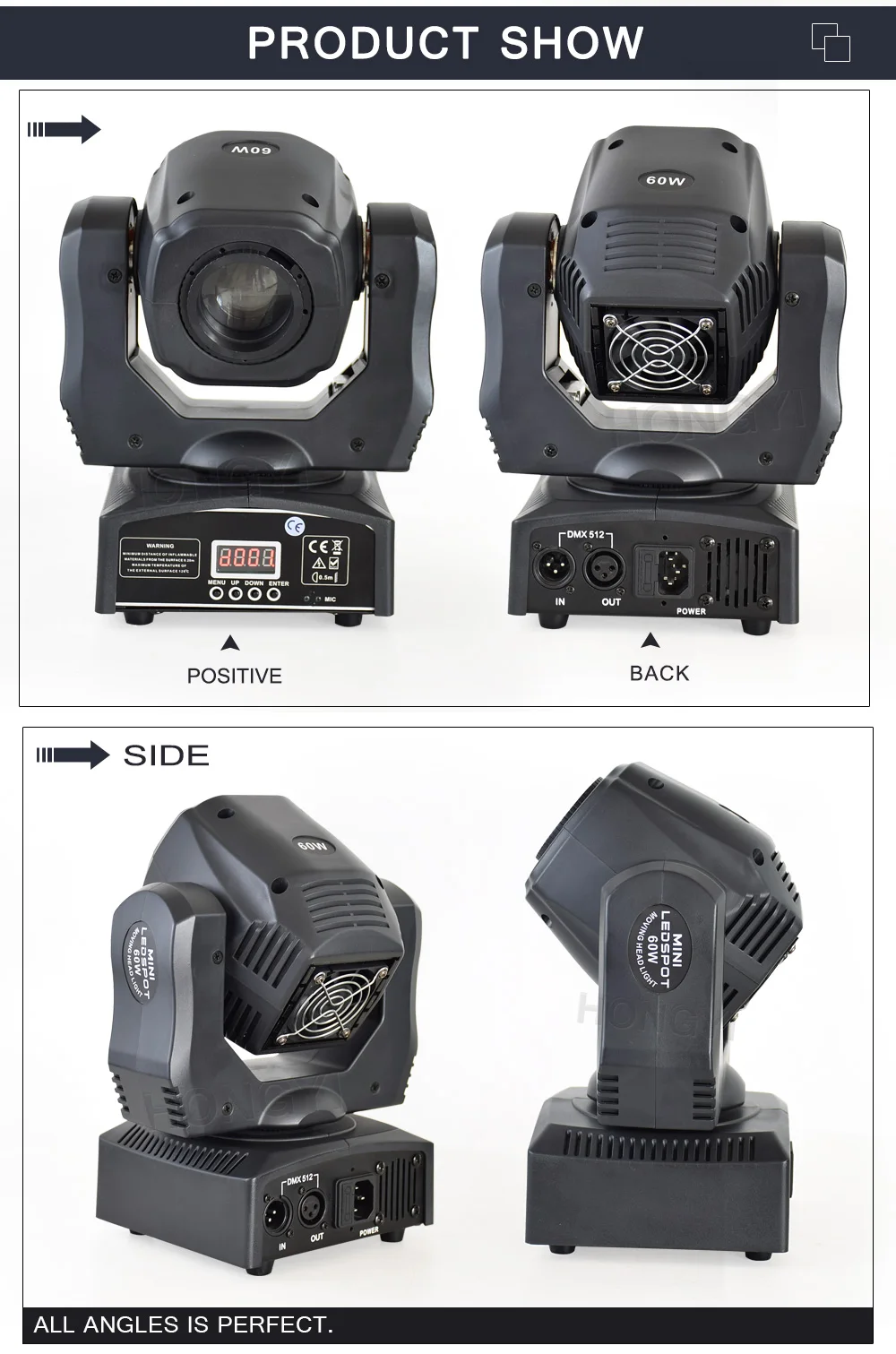 moving head led 60w DJ Spot Light 60W gobo moving heads lights super bright LED DJ bar disco light