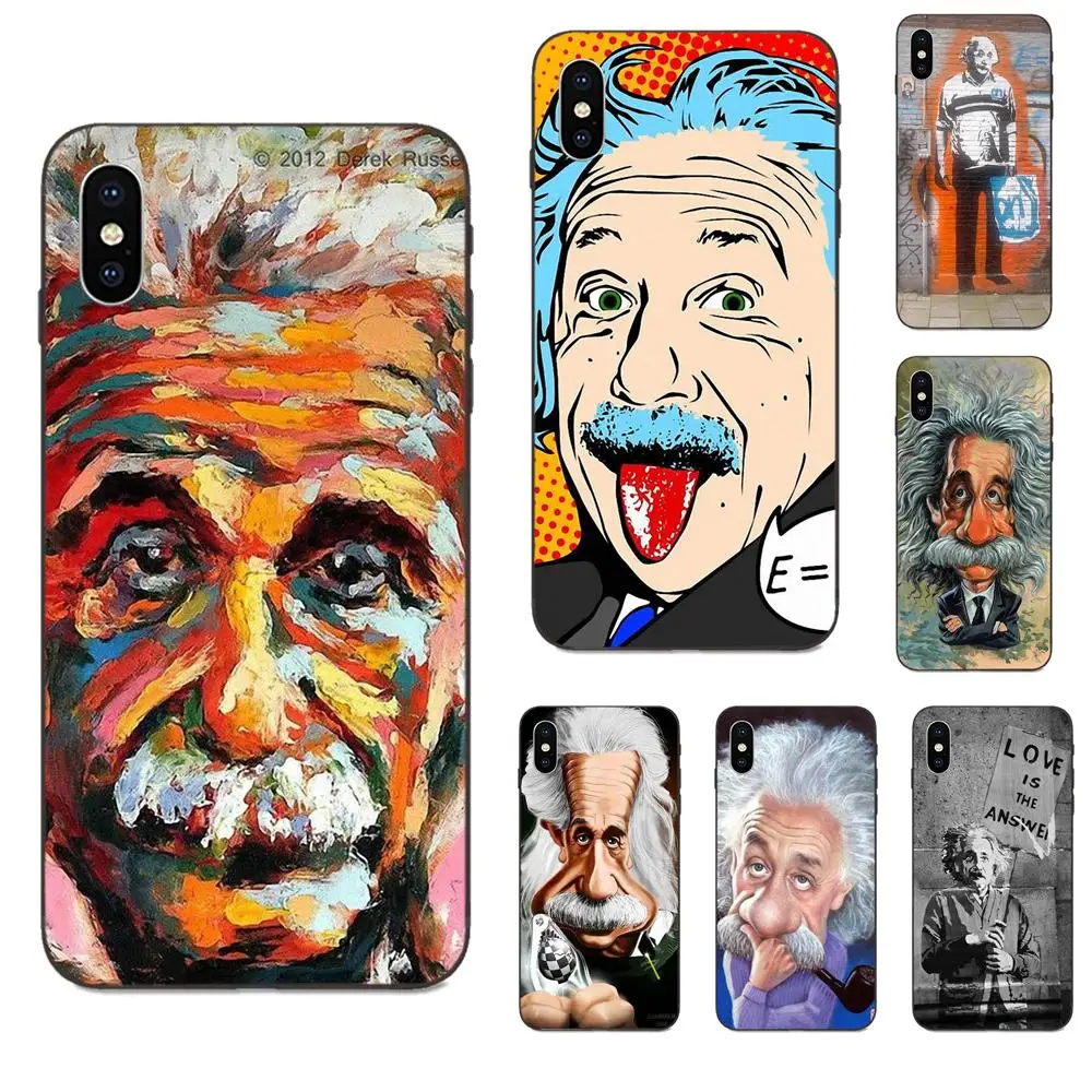 

For Huawei Honor 5A 6A 6C 7A 7C 7X 8 8A 8C 8X 9 9X 10 10i 20 Lite Pro Picture Phone Case Albert Einstein Love Graffiti Vibe