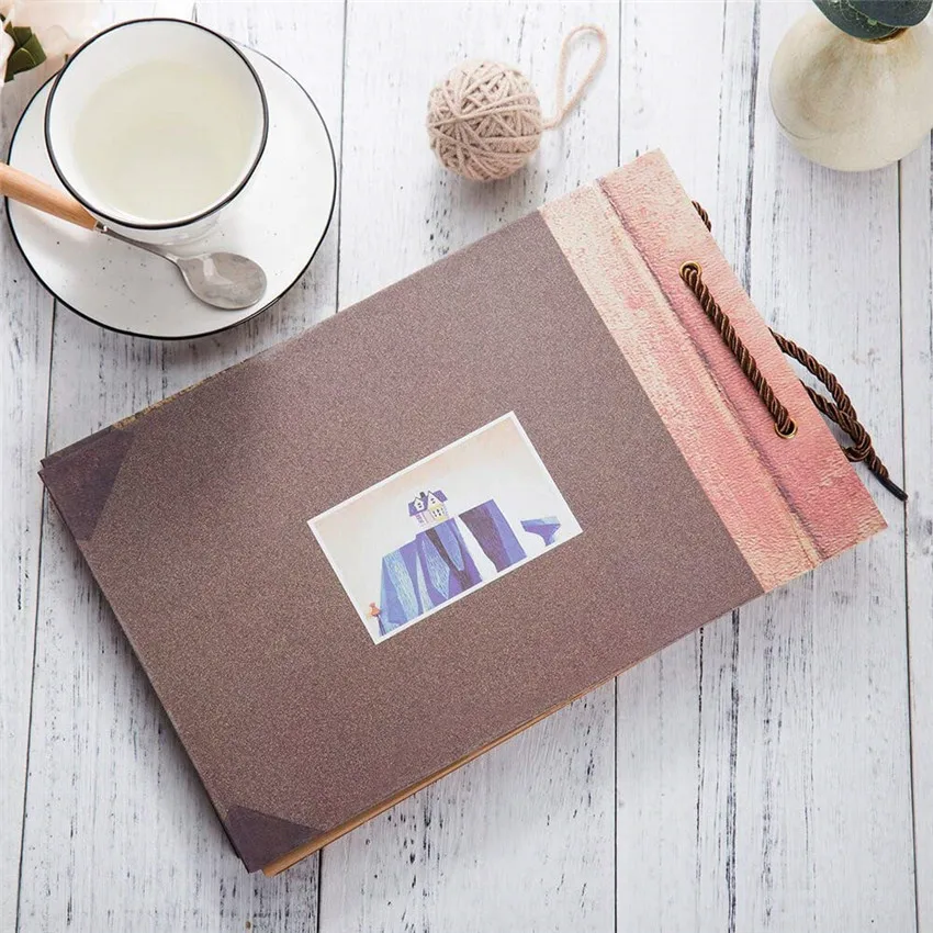 Photo Album Our Adventure Book Scrapbook Gift DIY Handmade Album Scrapbook Movie Up Family Travel Scrapbook Anniversary Wedding