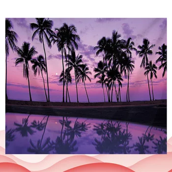 

1PC Household Wall Tapestry Decorative Hanging Cloth Beach Towel Shower Curtain Chic Printing Tapestry for Beach Hotel Home Stor