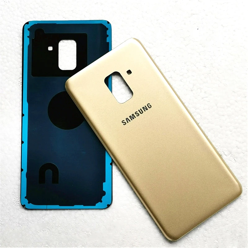 Чехол для samsung galaxy A8 plus A730, сменный защитный чехол, клейкая наклейка и логотип