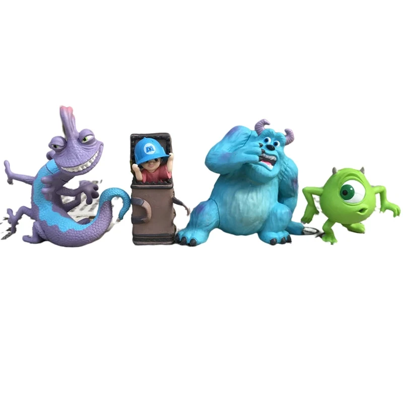 4pcs Disney Movie Monsters, Inc. Cartoon Boo Mike Randall Boggs James P.  Sullivan Pvc Model Toys Children Gift 3-7cm - Action Figures - AliExpress