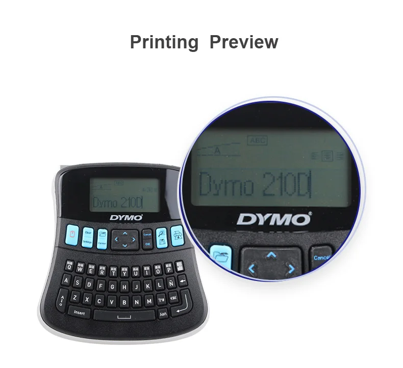 Dymo LabelManager LM210D принтеры этикеток для Dymo D1 6 9 12 мм лента этикеток 7 метров длина