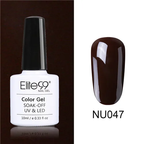 047 Elite99 Гель-лак Набор UV Vernis Полупостоянный праймер верхнее покрытие 10 мл телесный гель лак для ногтей, маникюр гель лак PolishesNails - Цвет: 047