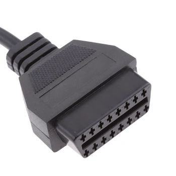 

Black OBD I 7Pins to OBD II 16Pins Diagnostic Adapter Cable For FORD EFI