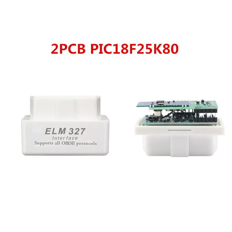 Double PCB Super MINI ELM 327 V1.5 Bluetooth ELM327 Code Scanner 1.5 PIC18F25K80 Chip for Android Torque OBD Bluetooth ELM 327 car battery trickle charger Code Readers & Scanning Tools