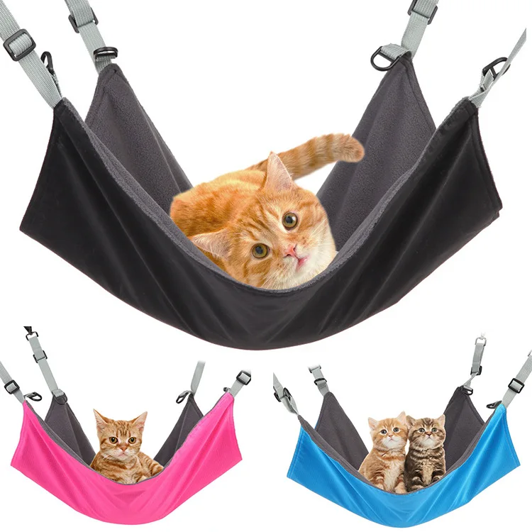 Hanging Cat Hammock For Pet Cage Soft Cotton Bed House Winter Warm Hamster Kitten Chair Hot Cushion Mat | Дом и сад