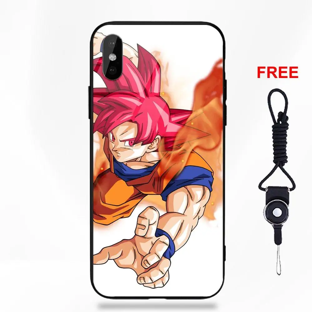 Dragon Ball Z Super Saiyan God Songoku для Galaxy S8 S9 Plus для huawei Honor 7X P20 Lite mate 10 Pro Redmi 5 Note 5A 6