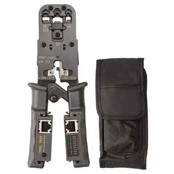

2 in 1 RJ45 Network LAN Cable Crimper Pliers Cutting Tool Cable Tester Pliers 6P/8P Wire Cutter Tool Crimping Pliers