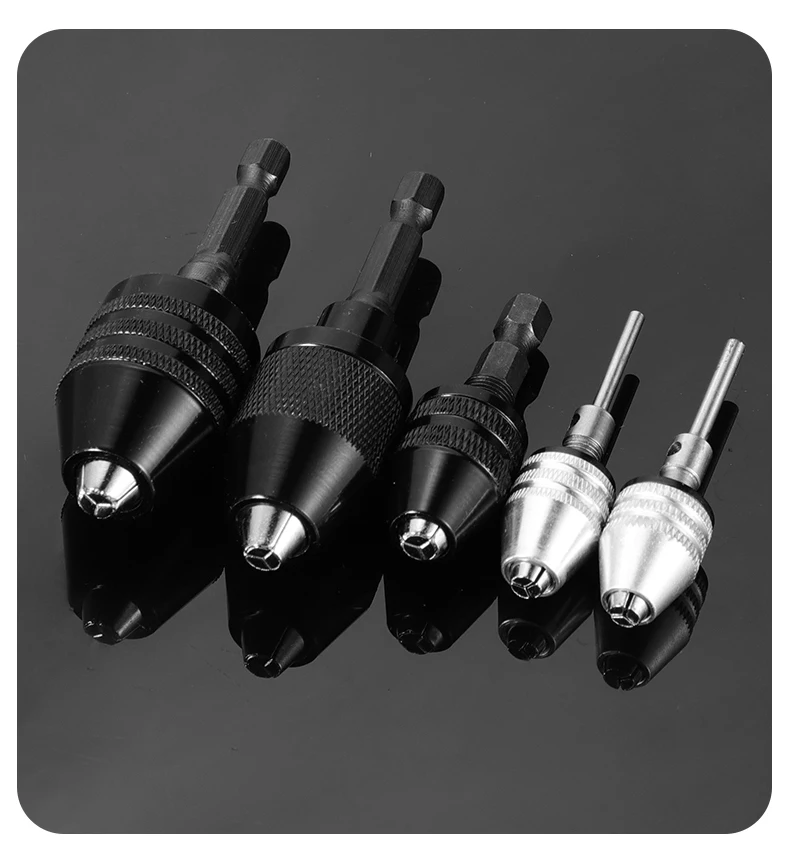 Drill Chuck Keyless Screwdriver Impact Driver Adaptor Electric Micro Motor Clamp Mini Chuck Fixture Hex Shank Drill Bits Adapter Drill Chuck Keyless Screwdriver Impact Driver Adaptor Electric Micro Motor Clamp Mini Chuck Fixture Hex Shank Drill Bits Adapter