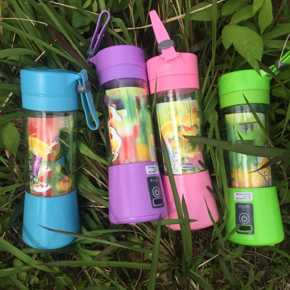 Multi-Function Juicer Household Electric Juicer 6 Blade Portable Mini Charging Juice Cup English Packaging