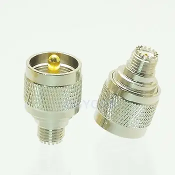 

DHL/EMS 50 pcs Conversion Adapter mini.UHF female to PL259 UHF male for Communication -h2