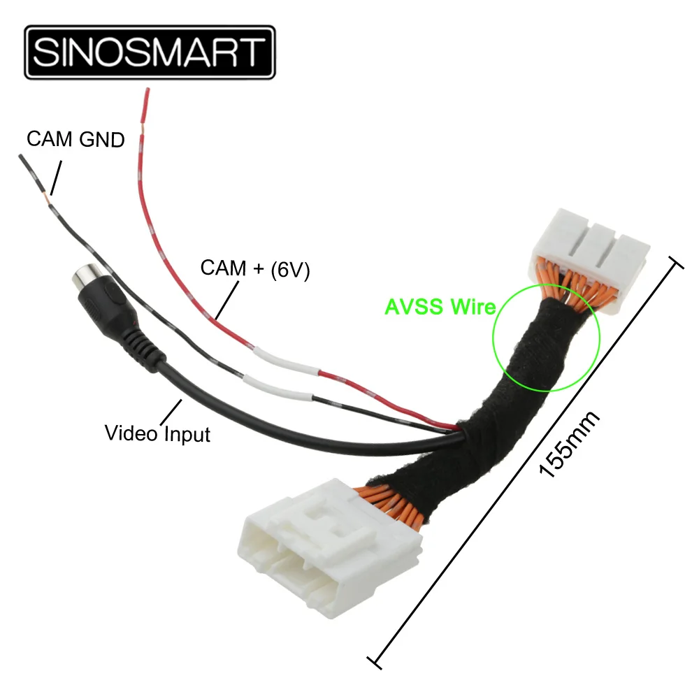 SINOSMART C20 Соединительный кабель для Mazda 3 хэтчбек ATENZA камера заднего вида для OEM монитора без повреждения проводки автомобиля