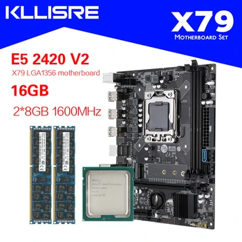 

Kllisre X79 LGA 1356 motherboard set with Xeon E5 2420 V2 2x8GB=16GB 1600 DDR3 ECC memory