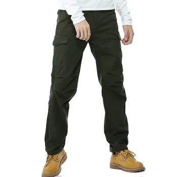 

Nice Pop Arrive Fashion Men Cargo Pants Slim Military Style VoguePants Camouflage Thicken Pocket Loose Straight Army Overalls