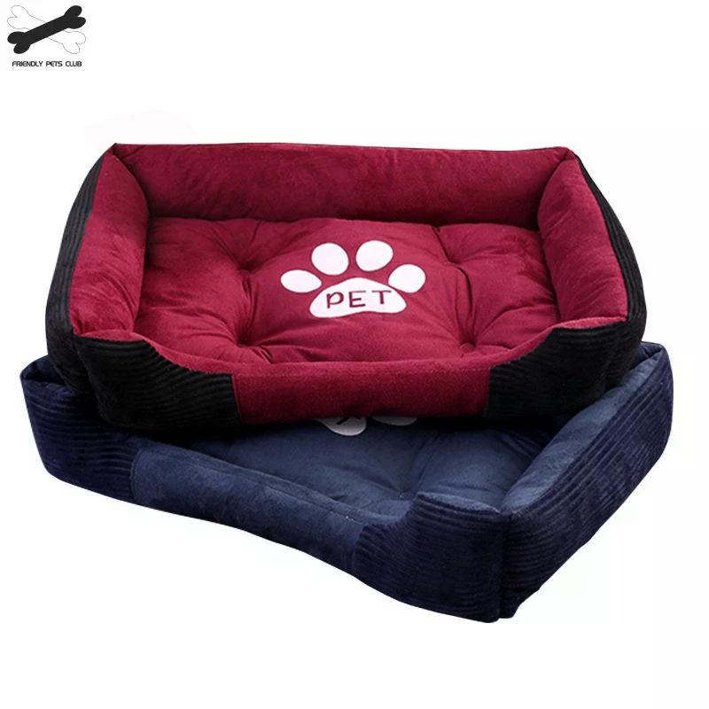 Paw Print Pet Bed Large House For Large Dog Puppy Kennel Waterproof Cat Litter Four Seasons Nest Warm Pet Supplies bed linen Paw Print Pet Bed Large House For Large Dog Puppy Kennel Waterproof Cat Litter Four Seasons Nest Warm Pet Supplies bed linen