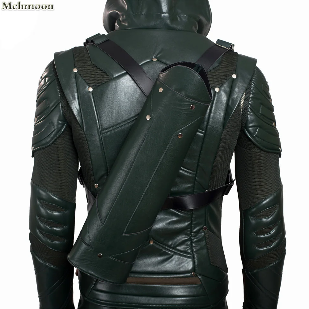 Disfraz de la flecha verde de la temporada 5 para hombre, traje de Oliver  Quee para Halloween, pantalón de cuero para adulto - AliExpress, image size:1000x1000