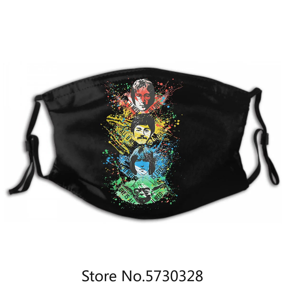 

Love Is All You Tee Fashion Beatle_S Cool X Star Tee, PM2.5 Filters 5 Layers Need Funny Art Mask, The