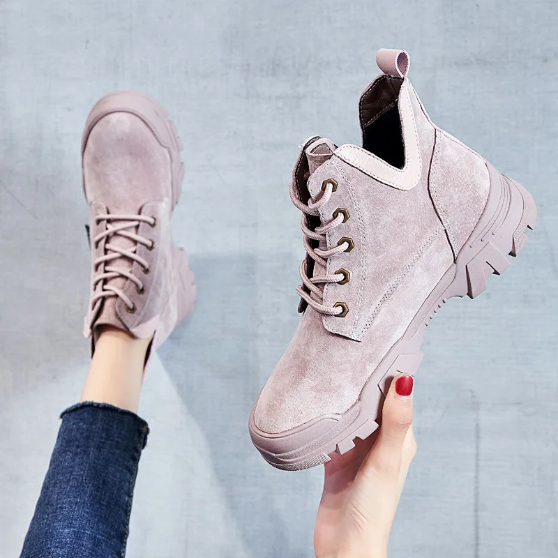 Najtaniej 2019 buty do kostki ze skóry naturalnej kobieta moda trampki buty damskie płaski obcas buty do butów damskie buty jesień obuwie