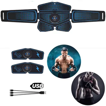 

Gym Abdominal Muscle Stimulator Trainer EMS Abs Fitness Equipment Training Gear Muscles Electrostimulator Toner Exercise At Home