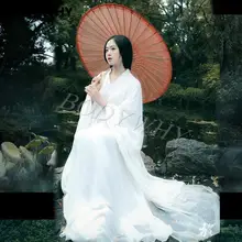 

Elegant Women Ladies Retro Chic White Dress Long Chinese Ancient Fairy Clothes Hanfu Tang Dress Cosplay Costume