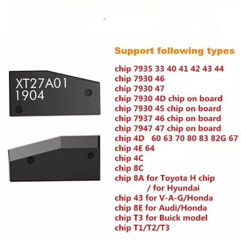 

50pcs VVDI Super Chip for VVDI Key Chip XT27A01 XT27A66 Copier 46/47/48/4C/4D/4E Transponder Unlimited copy for vvdi key tool