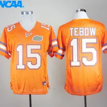 Новое поступление, высокое качество, футболка Tim Tebow#15 для колледжа и молодежи, майки, S-XXXL