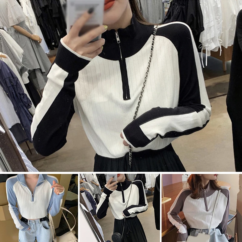 Pull Femme, женские топы, рубашки, осень, один размер, свитер, модный, зимний, теплый, длинный рукав, пуловер, водолазка, свитер для женщин