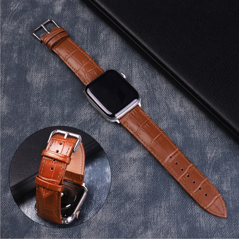 

For Apple Watch Series 5 4 3 2 1 Leather Straps Smart Bracelet Band Loop For Iwatch 38 42mm 40mm 44mm Wrist Band Correa