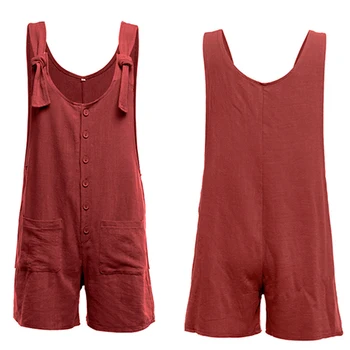 

Women Rompers Solid Jumpsuit Summer Short Pleated Overalls Jumpsuit Female Wrapped Strapless Playsuit