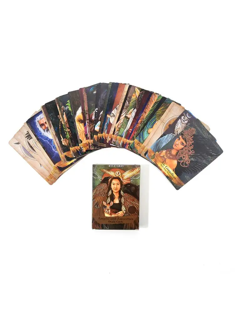 55 Sheets Angels And Ancestors Oracle Cards Board Game Tarot Card For Party Games Playing Cards Entertainment Divination