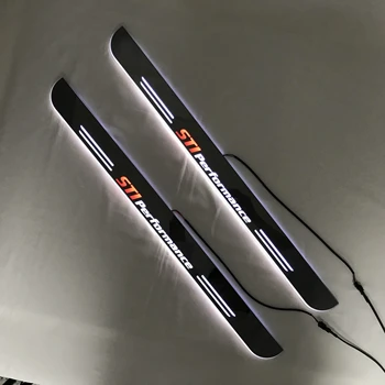 

Acrylic door sill plate strip with led decorative welcome light door scuff for toyota 86 gt86 subaru brz