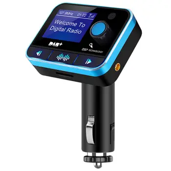 

USB FM Transmitter MP3 Player U disk LCD Display Car Kit Charger Adapter With DAB Function Bluetooth V4.2 A2DP Noise suppression